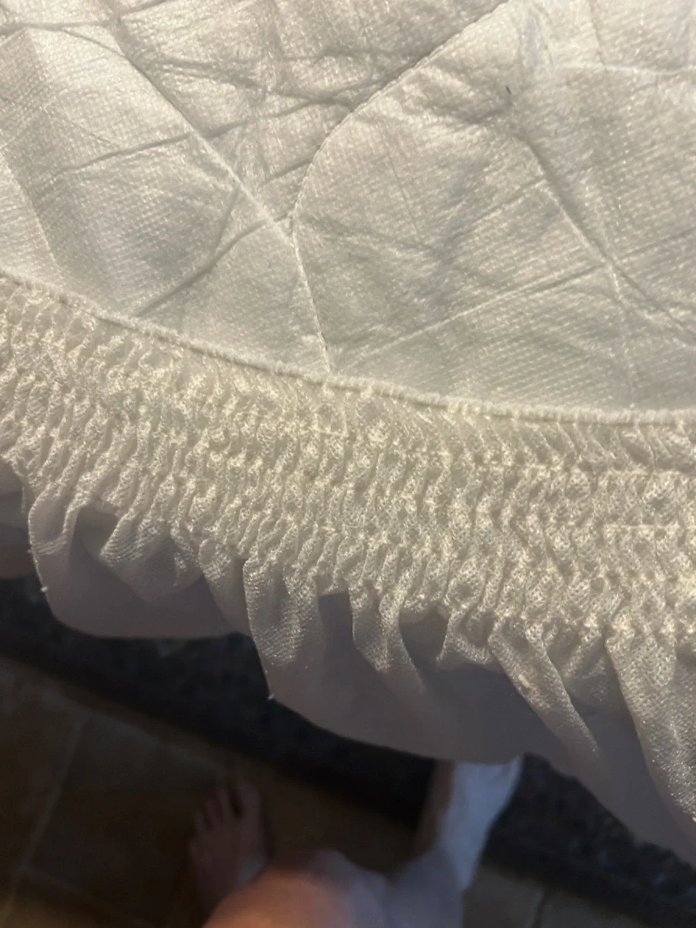 White Fitted Full Size deep fit Mattress Protector - Hypoallergenic Bed Cover